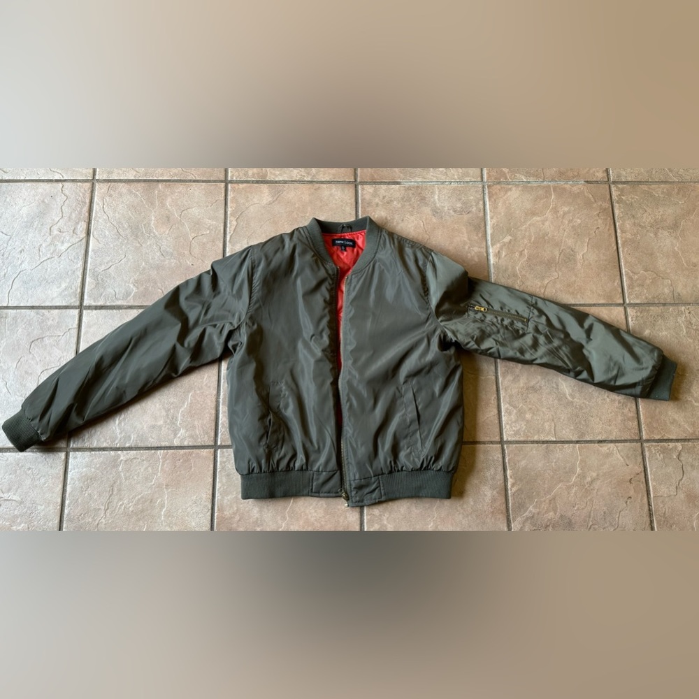 Green bomber jacket